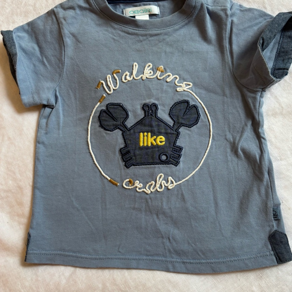 Obaïbi Blue T-Shirt Size 12 M